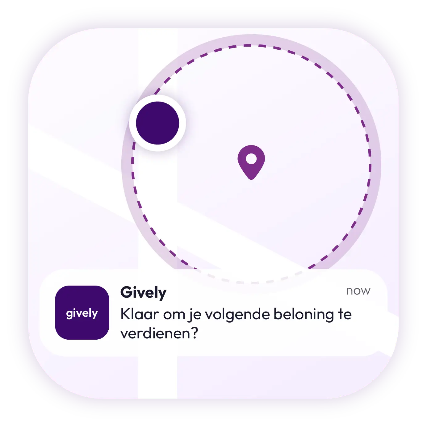 Visuele kaart die geofencing en locatiegebaseerde winkel marketing uitlegt